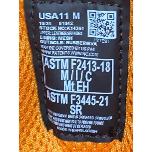 HYTEST APEX WATERPROOF METATARSAL GUARD COMPOSITE TOE 8" WORK BOOT Mens Size 11 - Picture 8 of 10